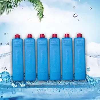 가족 여행용 아이스 크리스탈 박스, 컴팩트 아이스 쿨러 블록, 6x