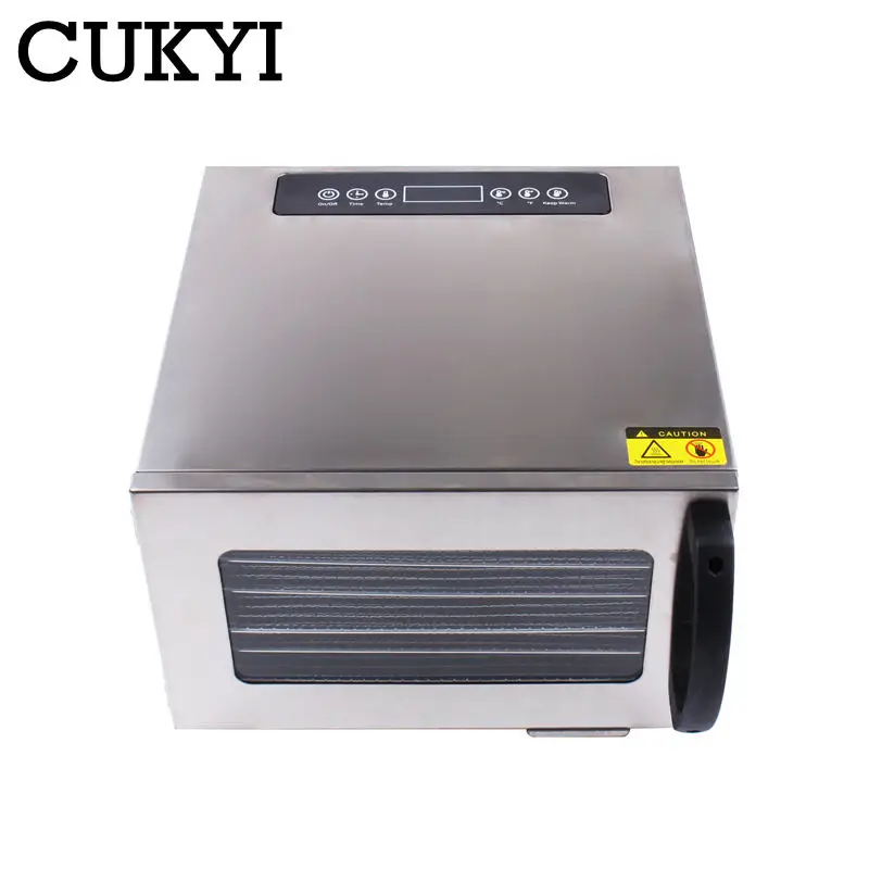 SENDRY Food Dehydrator with 6 Stainless Steel Trays, LED Touch Control  Design Adjustable 158°F Temperature and 72H Timer, Food Dryer Machine for