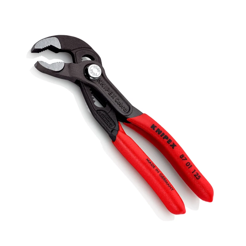 KNIPEX Tools Cobra Alicates para bomba de agua, 5 pulgadas, rojo y