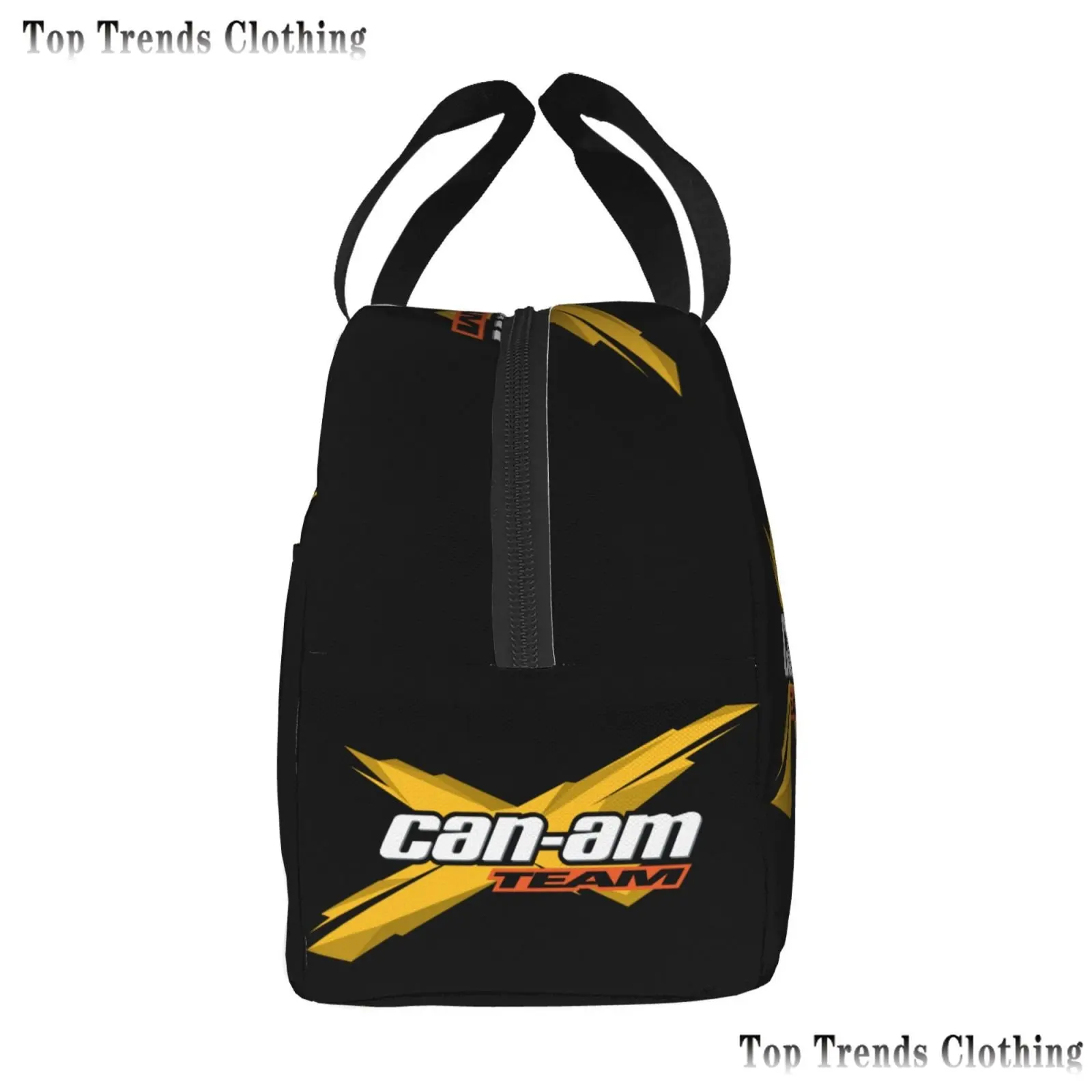 Can Am Team Insulated Lunch Bags for Women Enduro Cross Motocross Bitumen Bike Life Resuable Cooler Thermal Bento Box Work