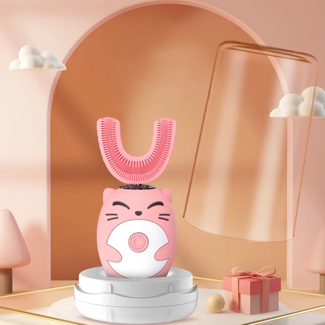 Sonic Electric Toothbrush Kids U-shaped Smart 360 Degrees Ultrasonic Tooth Brush Teeth Whitening For Children IPX7 Waterproof 2