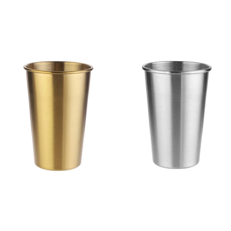 

Stainless Steel Beer Cup, Juice Cup, Drop Proof Cup, Household Single Layer Handy Cup, Coffee Cold Drink Cup