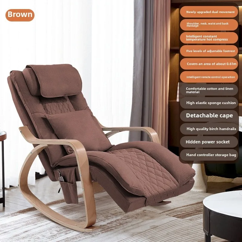 Manufacturer Direct Electric Leisure Reclining Home Office Massager Shiatsu Rocking Massage Chair with New Upgrade Roller 6