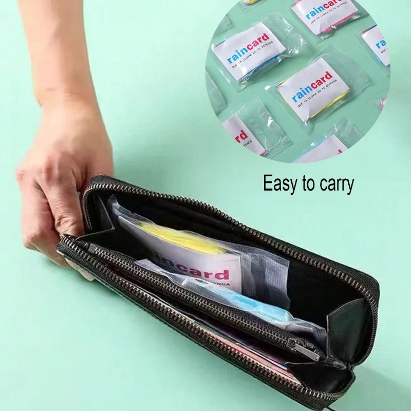 Pack of Disposable Rain Ponchos for Women - Mini Portable Waterproof Jackets for Travel and School Supplies