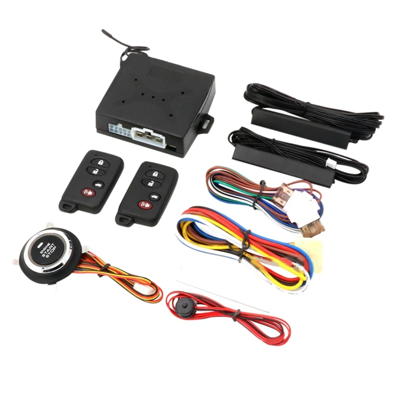 

Car One-Button Start Anti-Theft System PKE Keyless Entry Kit Car Ignition Start Anti-Theft Alarm System