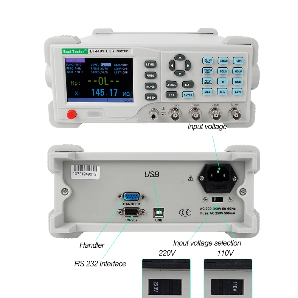 100100kHz 20 Point High Precision Desktop Digital LCR Meter