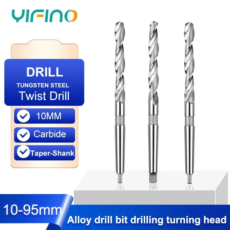 

YIFINO Twist Drill High-Speed Steel For Stainless Steel Special Bed Drilling Tool 15-19.5-22-25-28-33-50mm