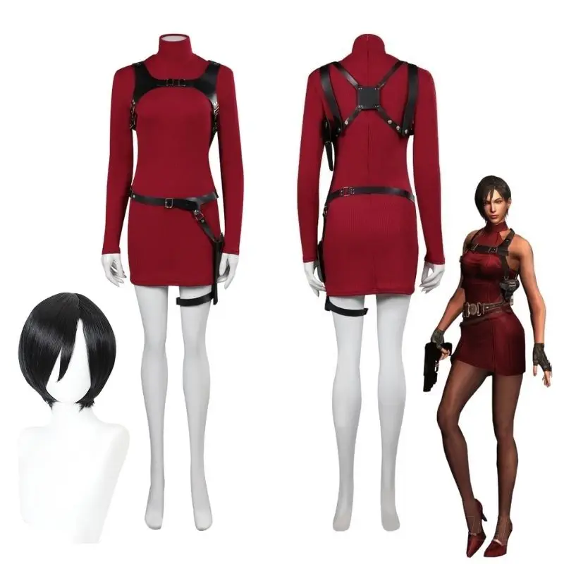 Resident Evil IV 4 Remake Ada Wong Cosplay Costume