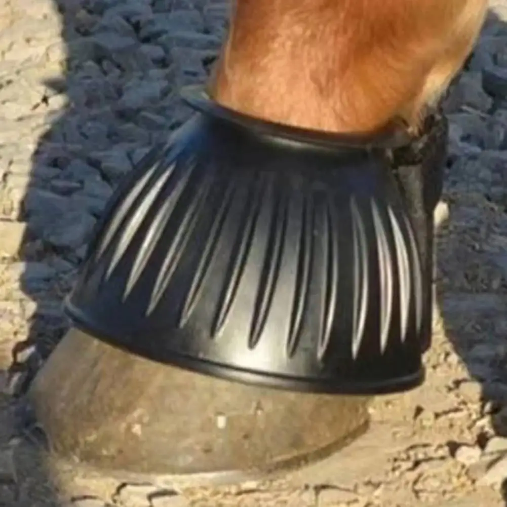 2x Horse Bell Boots Overreach Bell Boot Equestrian Accessories  Hoof Protector Comfortable Shock Absorbing Protective Wear 3