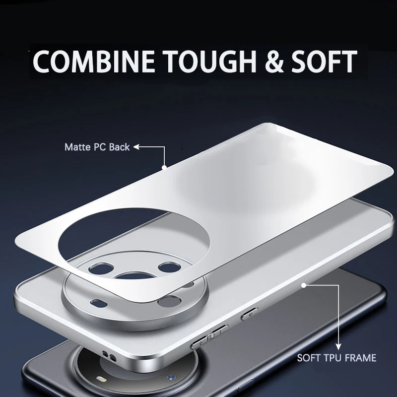 Enhanced Airbag Super Protection Matte Acrylic Back Cover - Frosted Phone Case