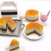 NEW 1PCS 1/6 Scale Dollhouse Miniature Cheese Cake Pretend Food Mini Cake for Blyth OB11 BJD Dolls Toys Accessories 4