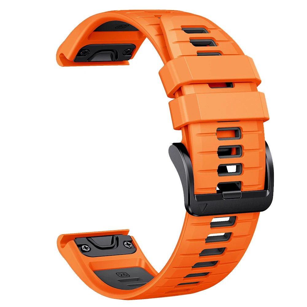 Silicone QuickFit Release Watch Band - Soft Strap Bracelet, 22mm and 26mm
