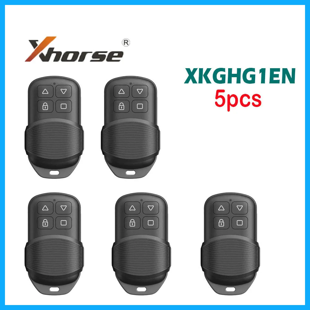

5 шт. Xhorse XKGHG1EN маска гаражный пульт дистанционного управления 315 /433 МГц переключатель частоты Поддержка функции восстановления данных работа с ключевым инструментом VVdi