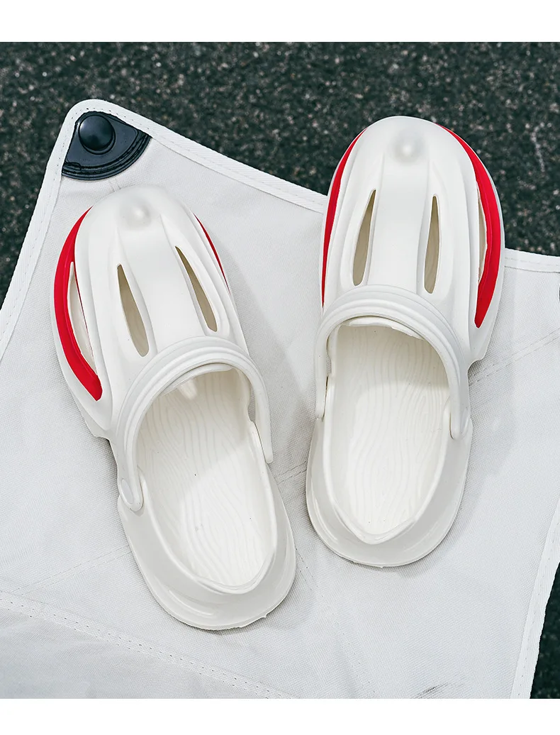 Evshine Men Shark Slides Eva Flat Sandals Summer Beach Footwear_voghion.com