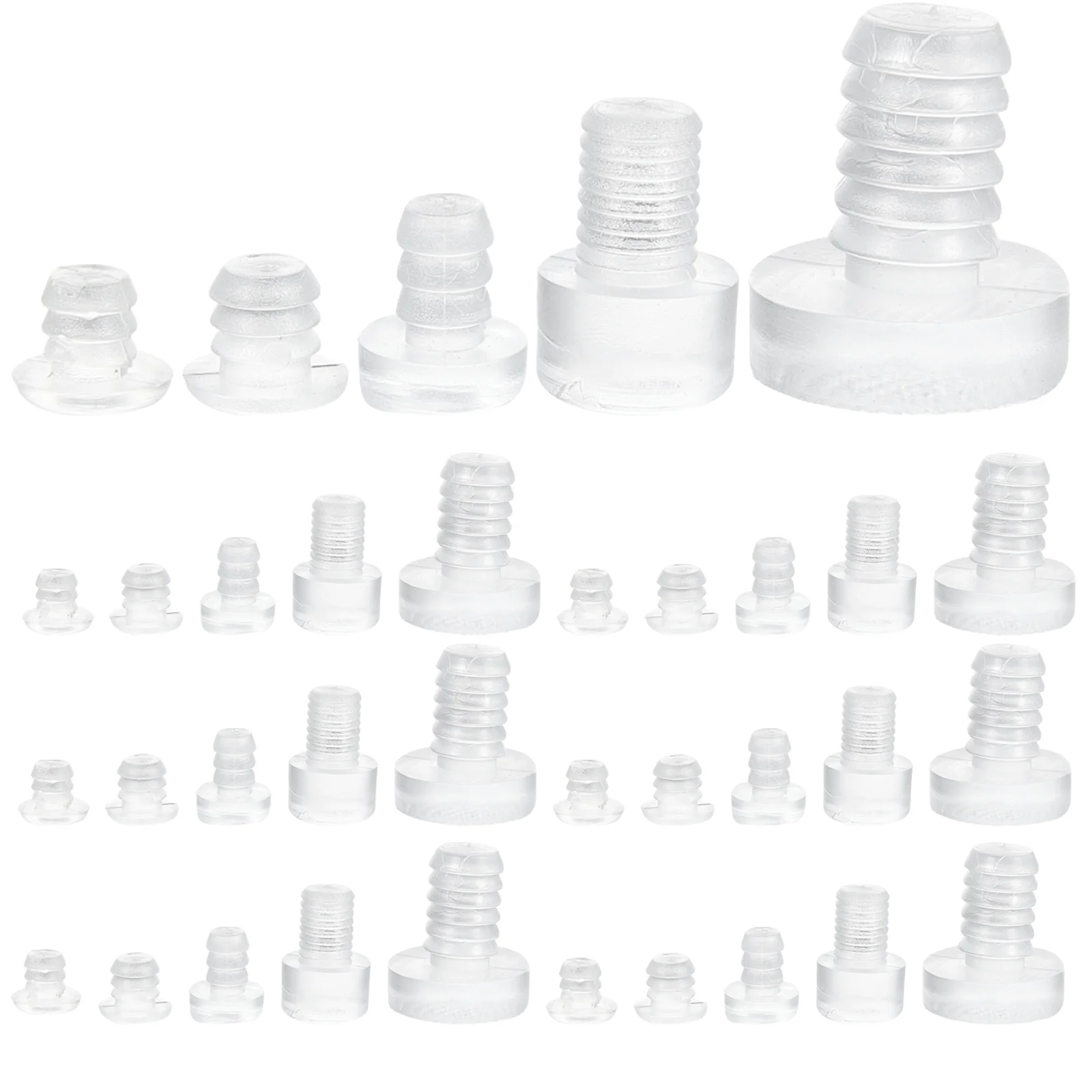 

Clear Rubber Glass Table Top Spacers Bumpers Nonslip Embedded Plug Drawer Cabinet Door Stem Damper Drawer Protector