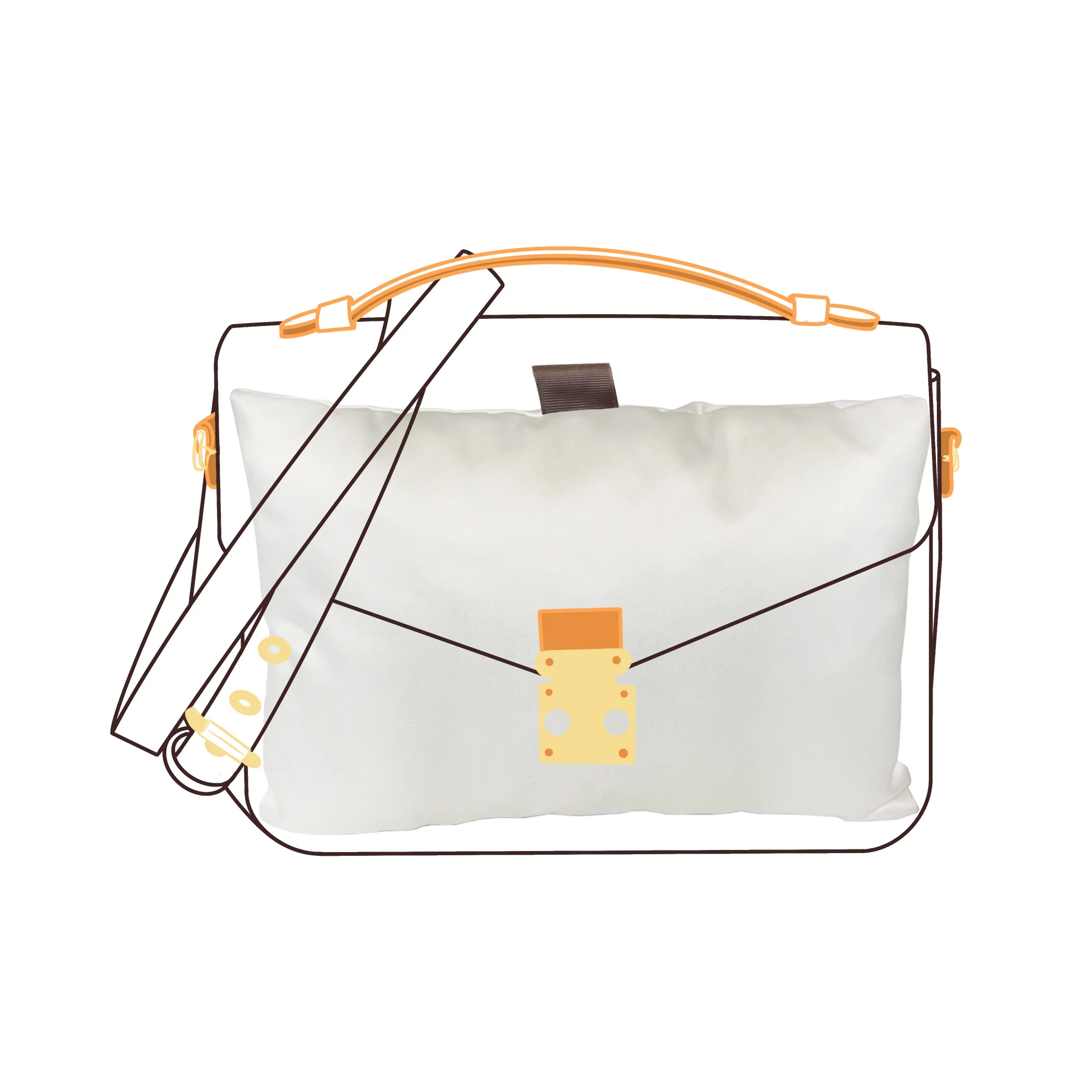 Misura Per Pochett Metis Borsa Shaper Cuscino Borsa Portaoggetti Cuscino Borsa Portaoggetti Borsa Stuffer Artigianato