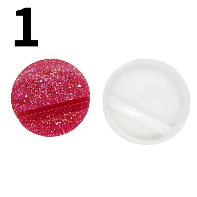 DIY Crafts Phone Holder Casting Silicone Mould Home Decoration Making Tool Crystal for Epoxy Resin Arts Rectangular Round