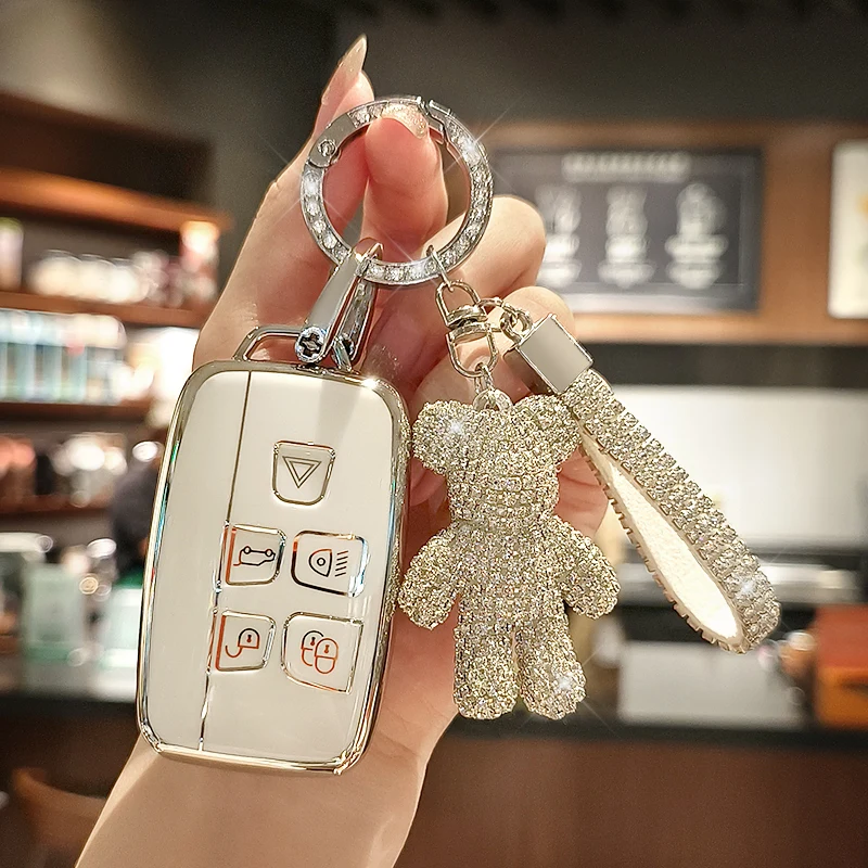 Автомобильный чехол из ТПУ с Дистанционным Ключом для Land Rover Range Rover Sport Velar Evoque Freelander2 Discovery для Jaguar XF XJ XJL XE