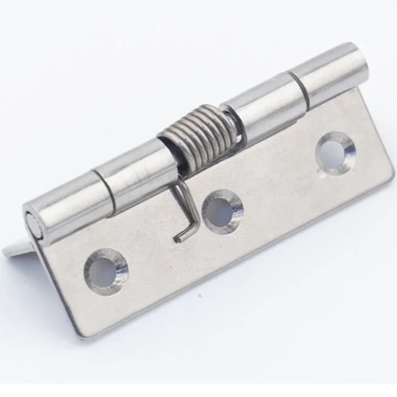 304 Stainless Steel Spring Hinge Automatic Cabinet Door Wardrobe Hardware And Furniture Fittings Mini Micro 1PCS
