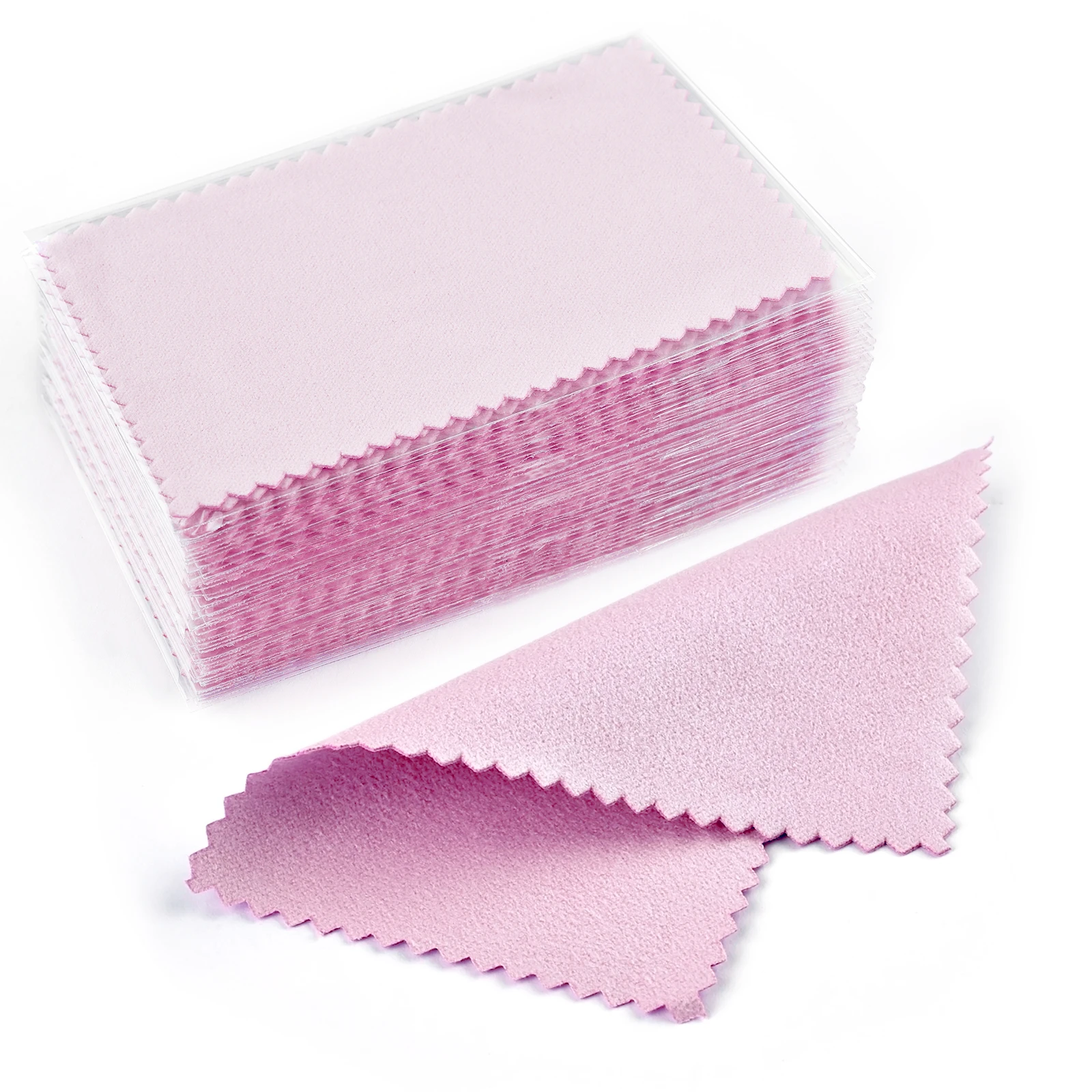 Silver Polishing Cloths - Anti-Tarnish, Reusable, Soft Wiping for Shiny Jewelry (50/10 Pack)