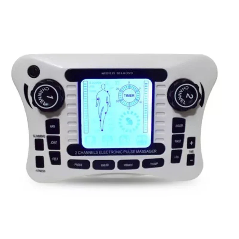 2025 Electronic Pulse Massager Tens Ems Machine Massager Electrical Nerve Muscle Stimulator Acupuncture Fat Burner Pain Relief