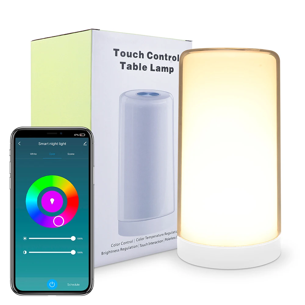 Milhões de Cores Lâmpada de Toque Candeeiro de Mesa Lâmpada de Cabeceira Luz da Noite Luz da Noite do Bebê Inteligente Temporizador Usb Estudo Interior Presente 16 Rgb Led 4 Online shopping