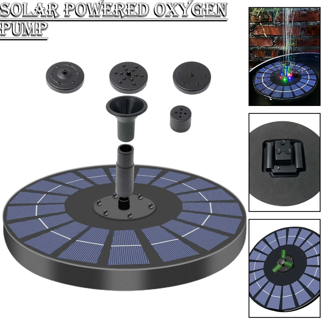 

Насос для фонтанов на солнечной батарее, энергосберегающий Набор для полива растений, красочная Солнечная фонтановая помпа, Фотоэлементы с солнечной панелью, для птиц, для садового бассейна