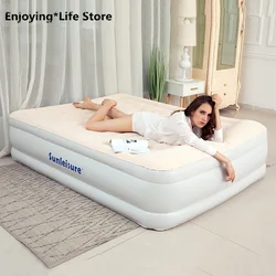 Colchón inflable de tracción recta con colchón de aire, cama doble, colchón de aire, cama de elevación, uso interior y exterior