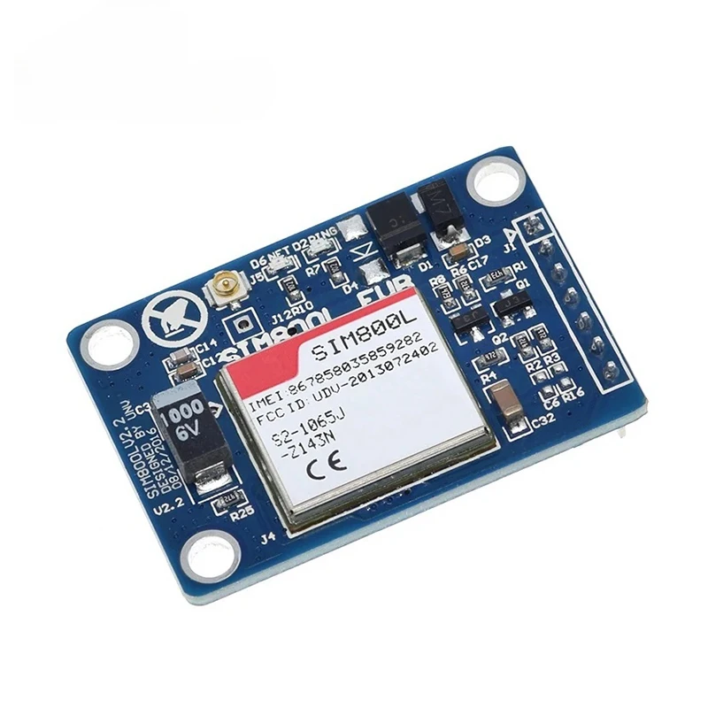 1set SIM800L V2.0 5V Wireless GSM GPRS MODUL Quad-Band W/Antenne Kabel Kappe – Detail 4