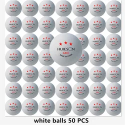 Huieson Premium Table Tennis Balls for Competition and Training (White balls 50PCS)