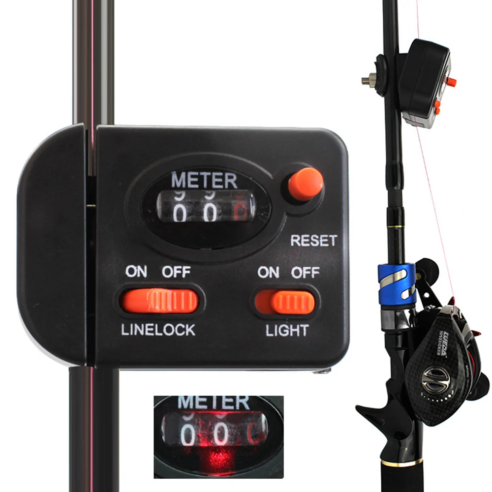 Fishing Line Counter Clip Rod Meter Gauge Depth  Depth Finder Counter  Fishing Tool - Fishing Tools - Aliexpress