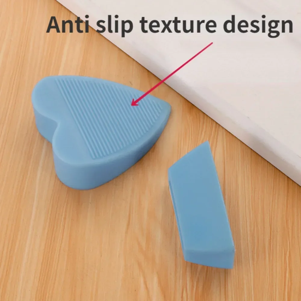Heart Love Shape Door Stop with Storage Box and Non-Slip Base Silicone Under Door Floor Doorstop Perfect for Keeping Kids Safe door stopper silicone door stopper