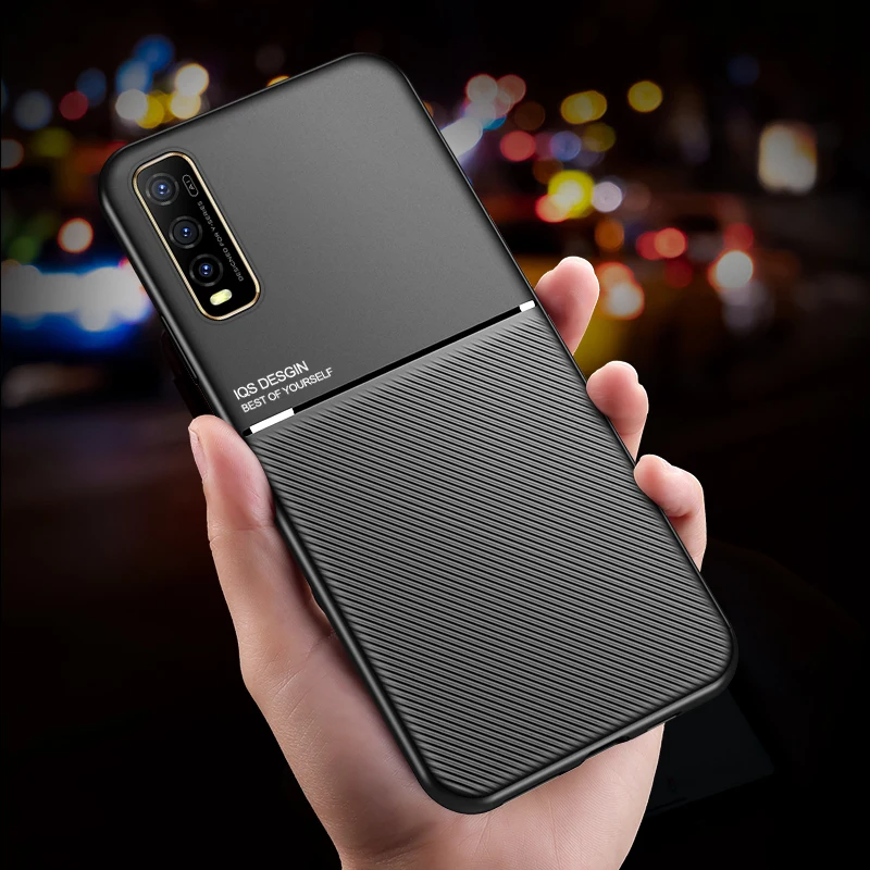 Enhanced Anti-Slip Magnetic Shockproof Phone Case with Back Cover