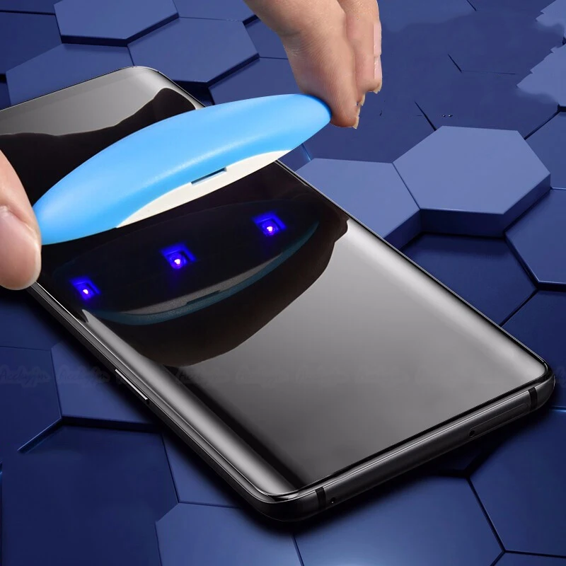 UV Adhesive for Curved Screen Mobile Phone Screen Protectors and Tempered Glass Covers Specialised UV glue and lamp kit for bonding tempered glass screen protectors to curved screen mobile phones Specialised UV glue and lamp kit for bonding tempered glass screen protectors to curved screen mobile phones Sb09b724feded4f5ab13af74a0477f39et -