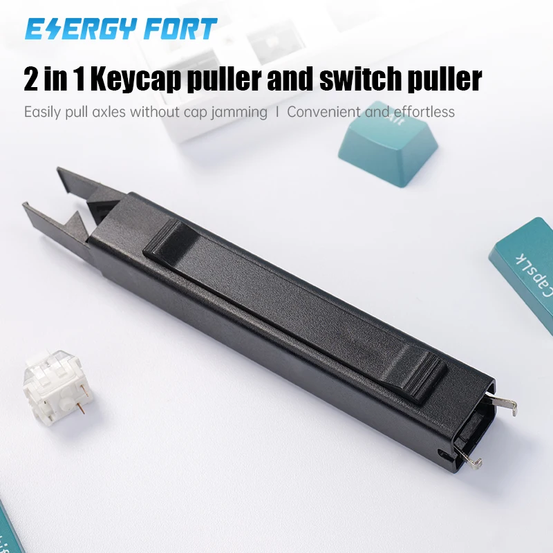 Hot Swap Key Puller Keycap Ajustador Interruptor Portátil Removedor para Fixação de Teclado Mecânico Ação Faça Você Mesmo Ferramenta de Limpeza em 1 - Imagem 4