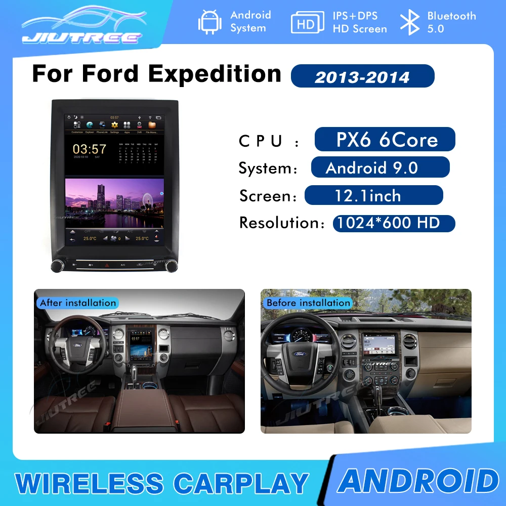 

For Ford Expedition 2013 2014 2015 Vertical Screen 2 Din Andoid Car radio GPS Navigation Multimedia Player Auto Stereo Receiver
