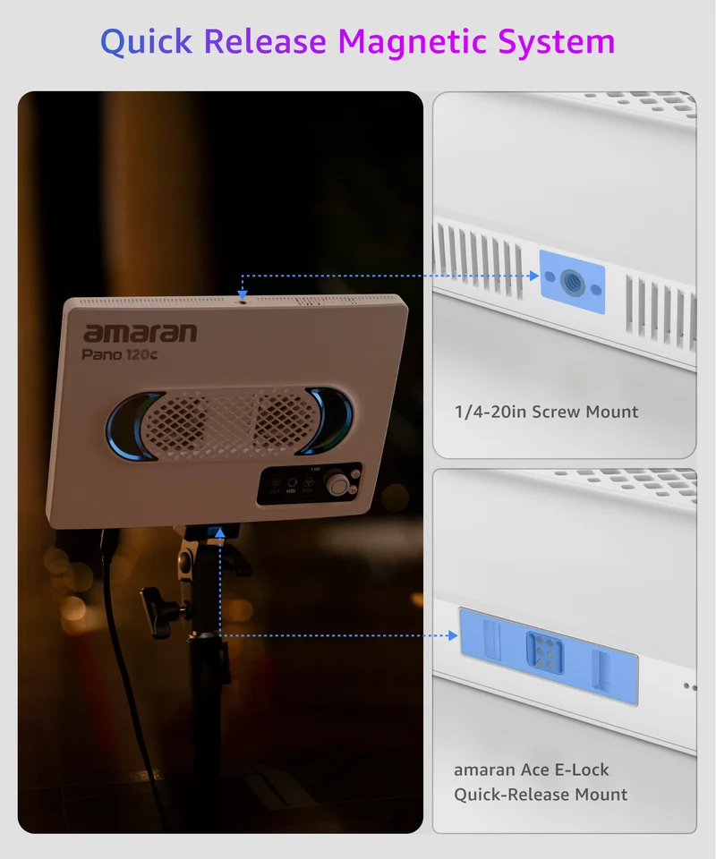 amaran Pano 120c Kit Full-Color Panel Light 2300K-10000K