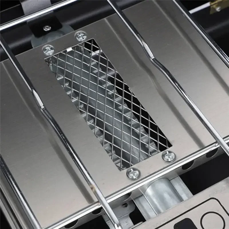 Folding barbecue gas stove camping picnic car gas double-eye three-head windproof car stove outdoor picnic barbecue 5