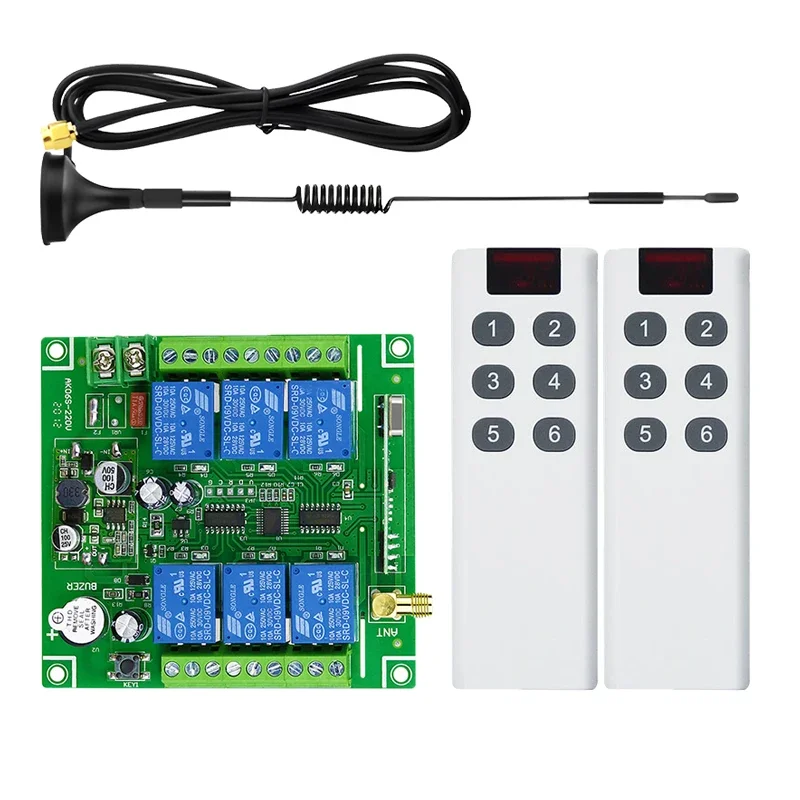 

universal DC 12V 24V 36V 48V 10A 6CH relay RF Wireless radio Remote Control switch 433 mhz farm/Industrial/agricultural