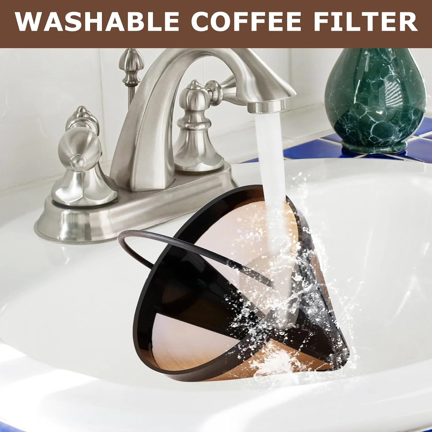 فلتر قهوة متوافق مع ماكينة صنع القهوة Cuisinart &...