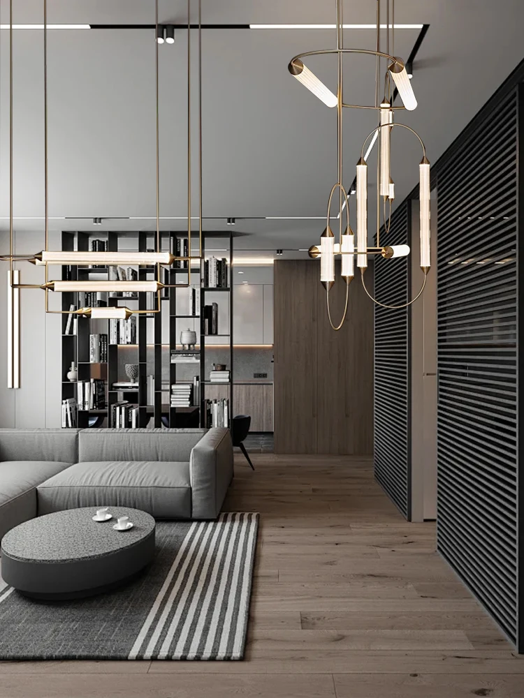 Postmodern Glass Creative Ceiling Chandelier above Living Room Dining Table Decoration Light Fixture Lustres Lamparas