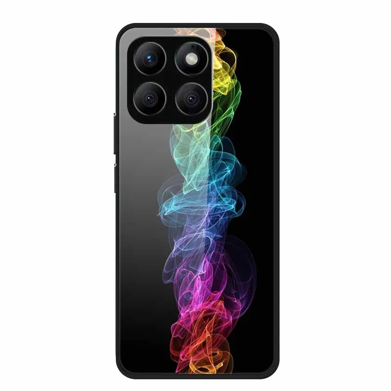 Enhanced Tempered Glass Protective Phone Case with Soft Bumper Design