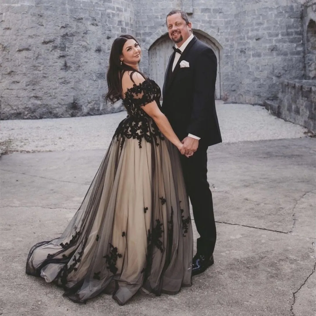 elegant gothic wedding dresses Fabiana main image 1