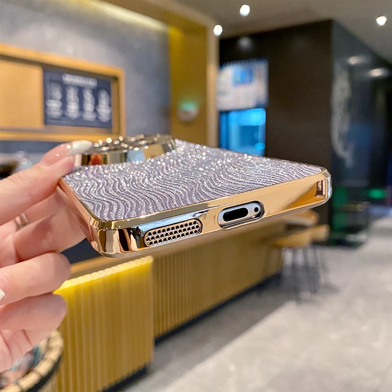 Glamorous Bling Shockproof Glitter Phone Case with Protective Bumper
