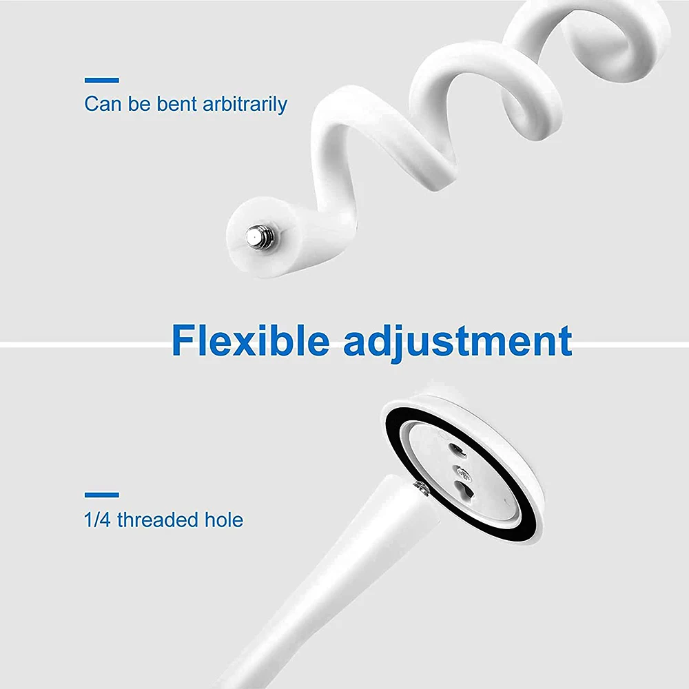 Camera Holder Stand IP Camera Holder Stand Baby Monitor Wall Mount Silica gel Bracket Hole-Free Crib Cradle Rod Hose Holder Flexible Twist Mounting