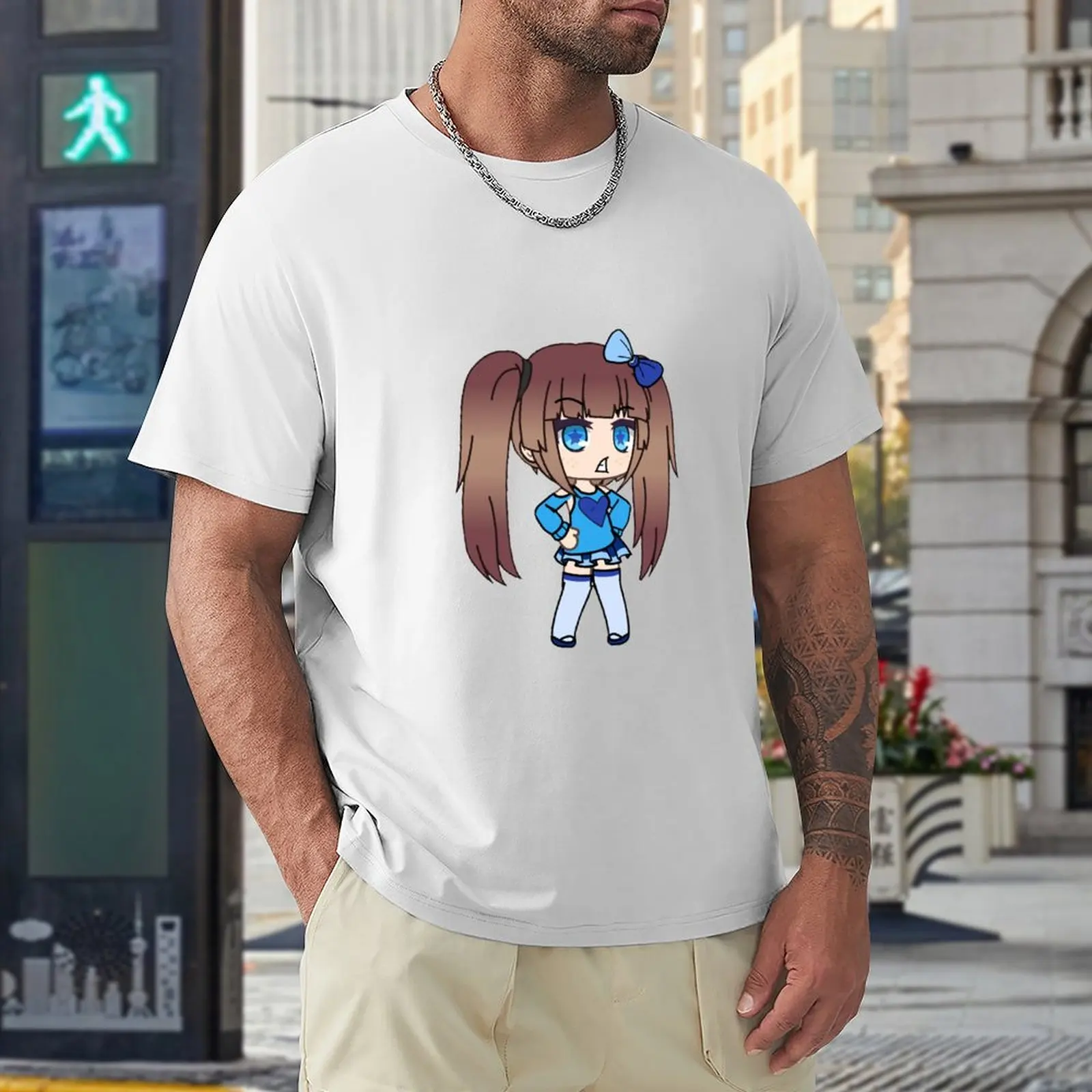 Camiseta masculina da série Gacha Life, Karin, a estranha gótica, menina  com olho remendo, roupas de anime, camisetas esportivas, nova - AliExpress