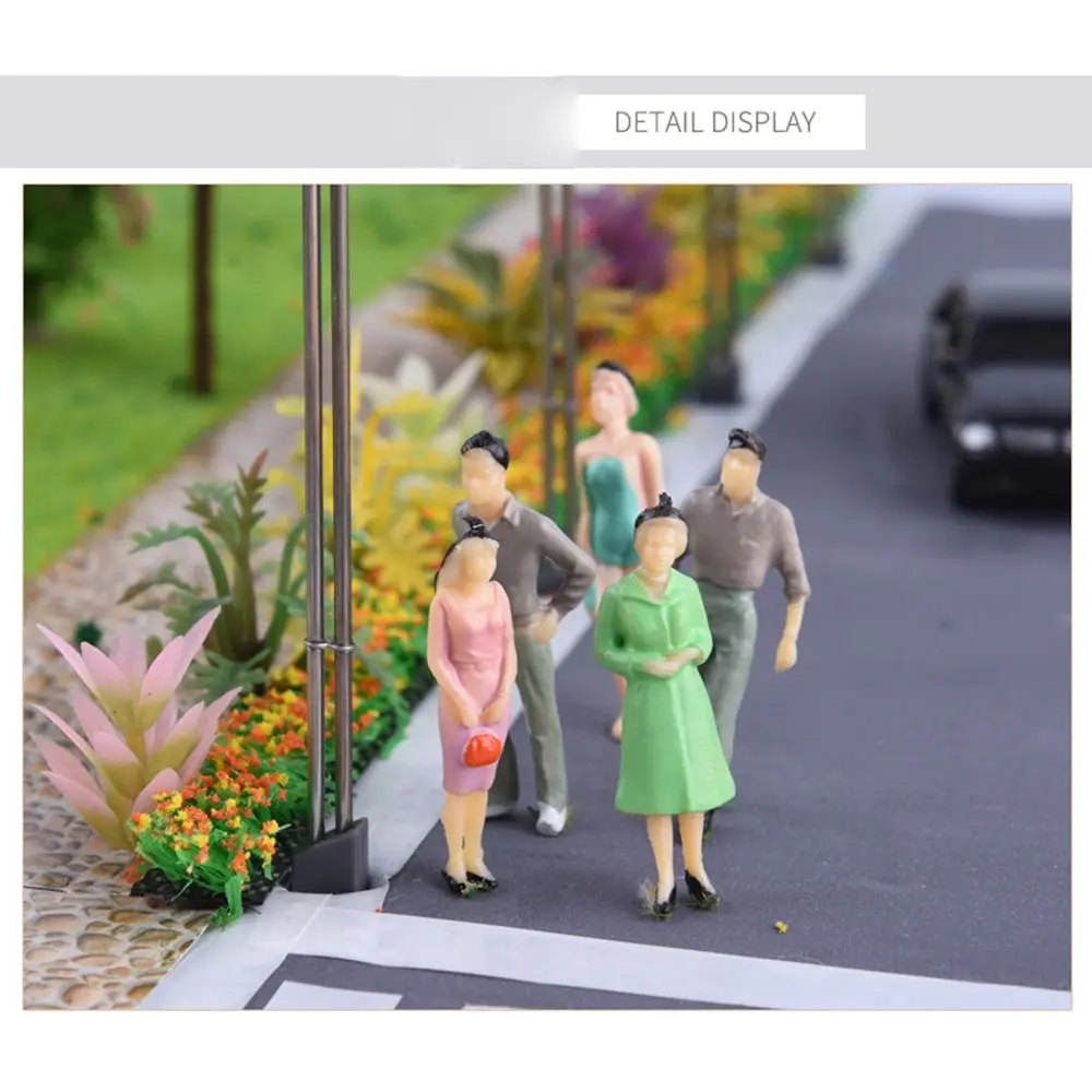 Evemodel Lot De 50 Figurines Peintes 1:50 – 3,5 Cm – Assis Et Debout – Pour Modélisme Ferroviaire, Diarama, Projet Scolaire