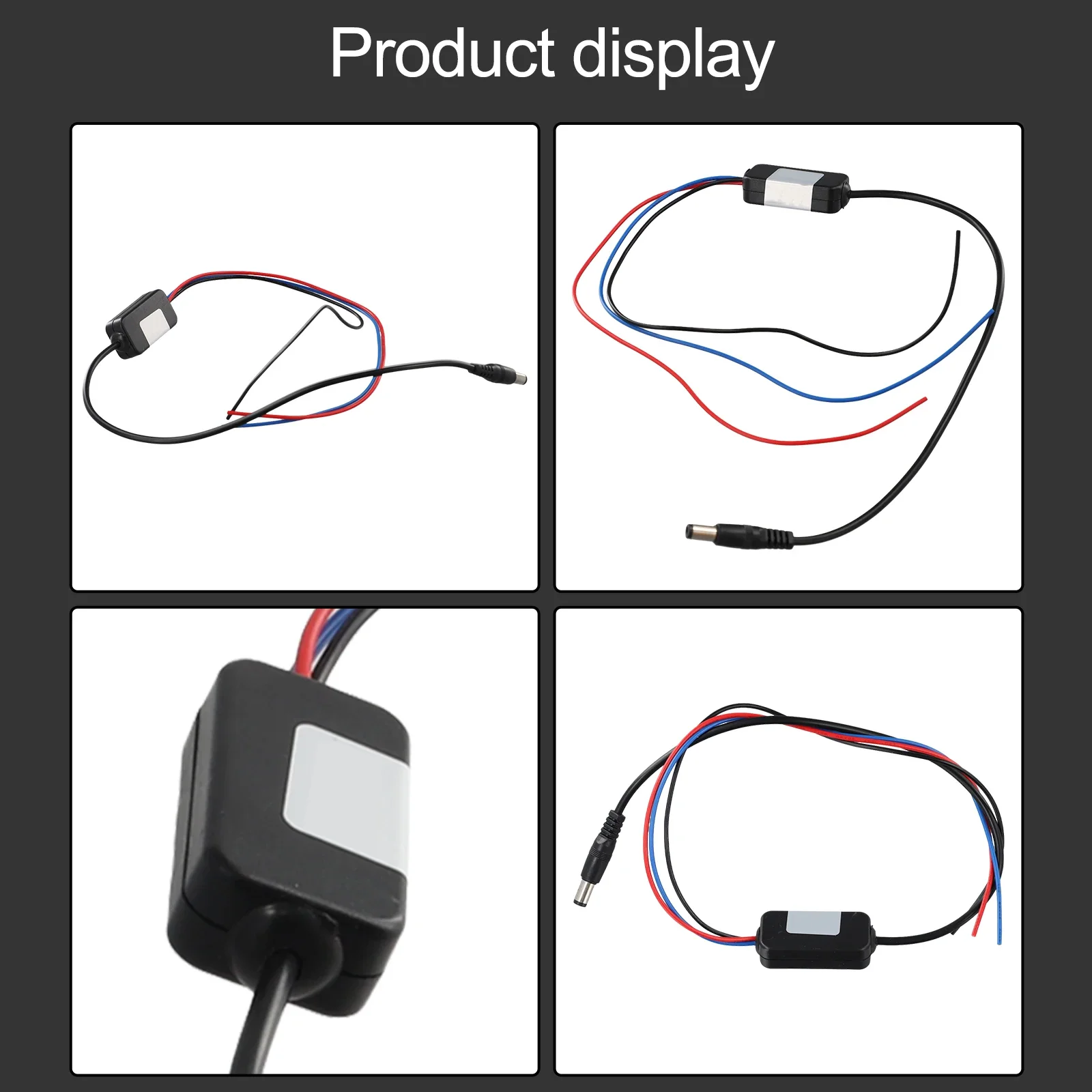 12v Black Plastic RCD330 Camera Relay DC Power Timer Delay Module Filter Backup Reverse Car Accessories Hight Quailtly