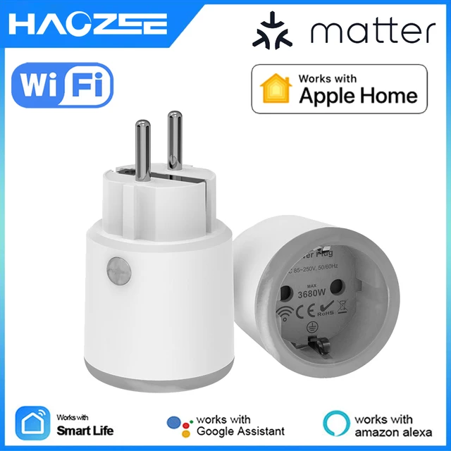 Smart Wifi Power Plug EU 16A 3680W With Power Monitor Timing Smart Home Wireless  Socket Outlet Works With Alexa Echo Google Home - AliExpress