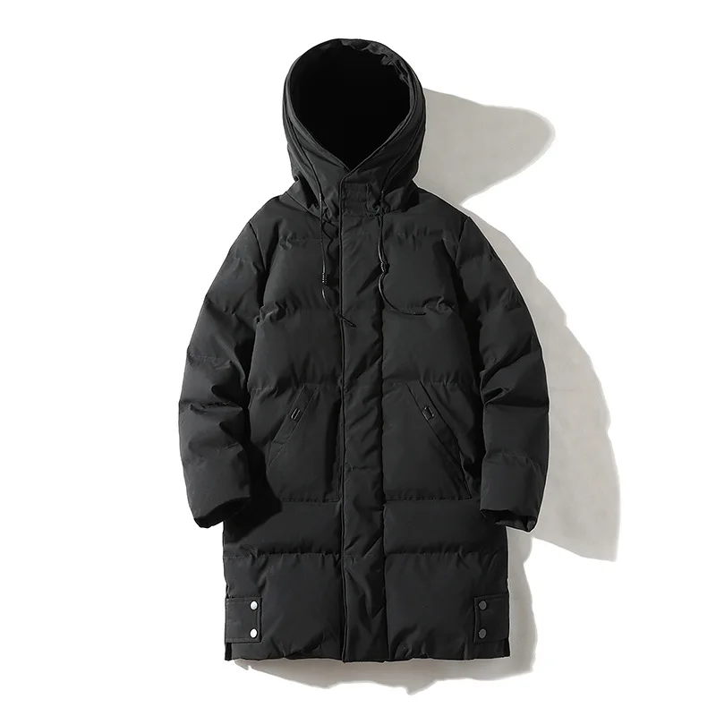 

Мужские длинные зимние пальто Chaquetas, пуховые куртки, мужские повседневные зимние пальто с капюшоном и куртки высокого качества, мужские черные теплые парки